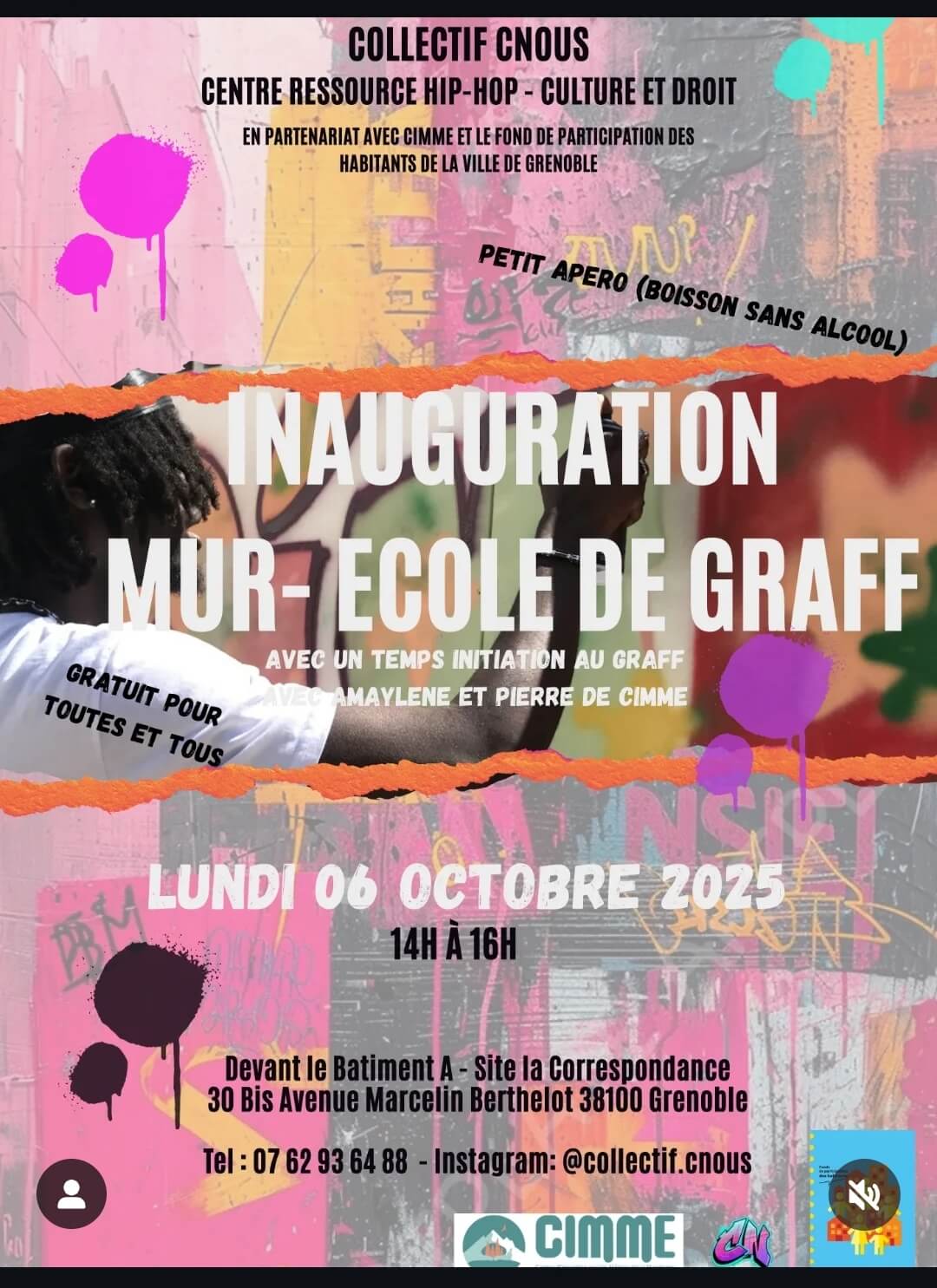 Lire la suite à propos de l’article Inauguration mur-école de graff